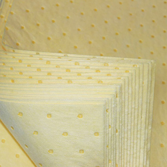 Tapis absorbant chimique alvéolé de haute performance pour nettoyer le déversement d'acide phosphorique