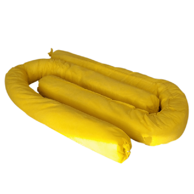 Chaussette absorbante de produits chimiques anti-fuite écologique pour le lieu de travail