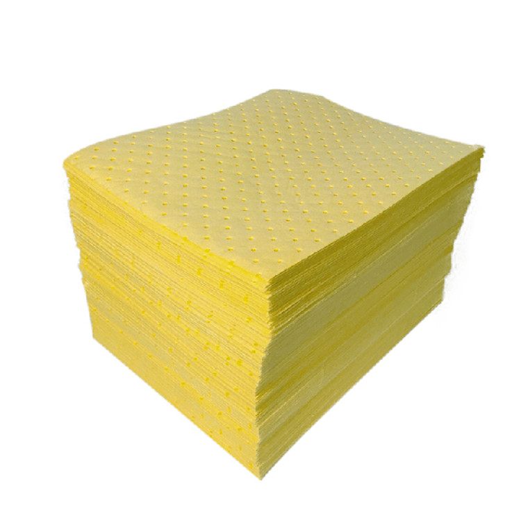 Tampons absorbants liquides absorbants rapidement pour produits chimiques pour le lieu de travail